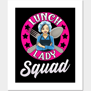 Lunch Lady Squad Cafeteria Worker Back To School Posters and Art